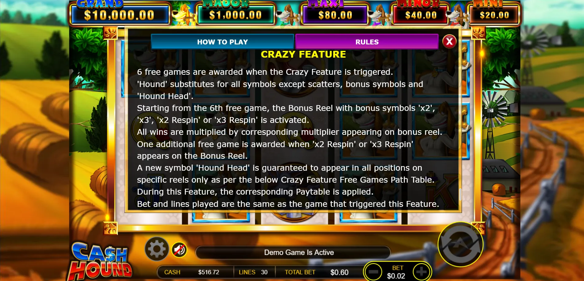 Cash Hound Ainsworth Screenshots