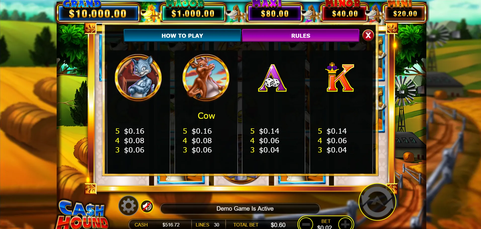Cash Hound Ainsworth Screenshots