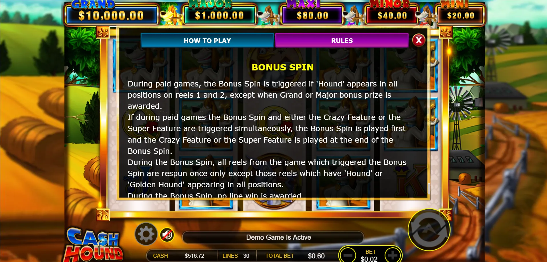 Cash Hound Ainsworth Screenshots