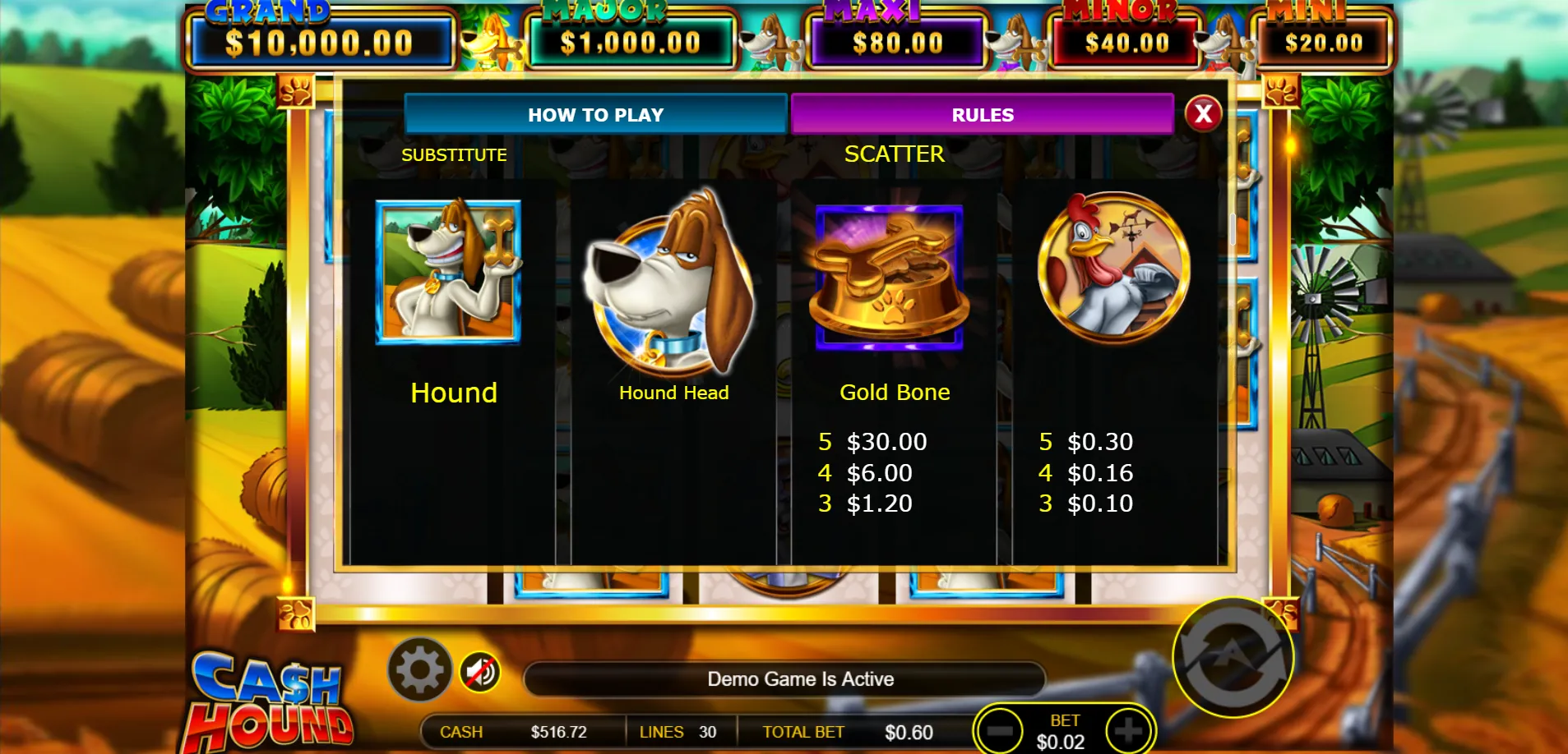 Cash Hound Ainsworth Screenshots