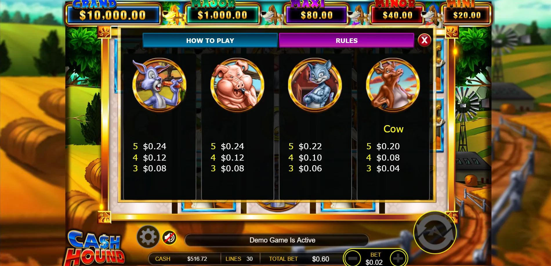 Cash Hound Ainsworth Screenshots