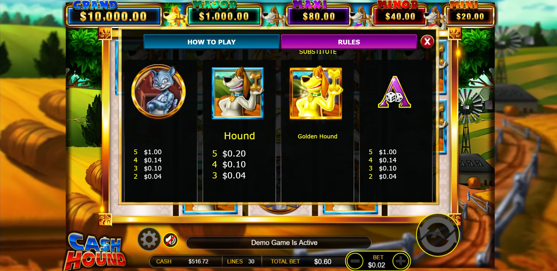 Cash Hound Ainsworth Screenshots