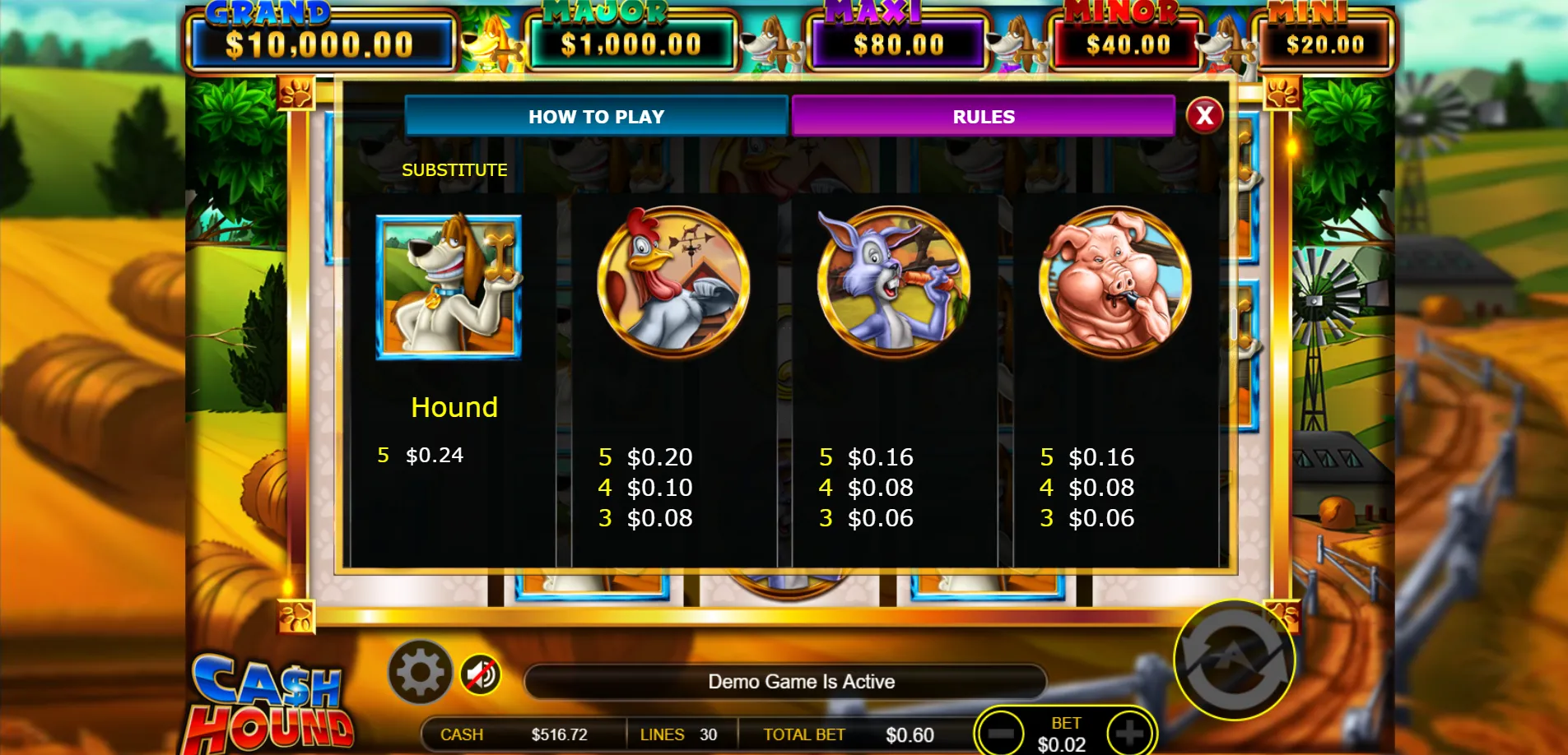 Cash Hound Ainsworth Screenshots