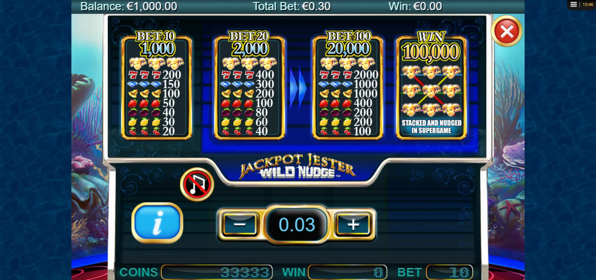 Jackpot Jester Wild Nudge Nextgen Gaming Screenshots
