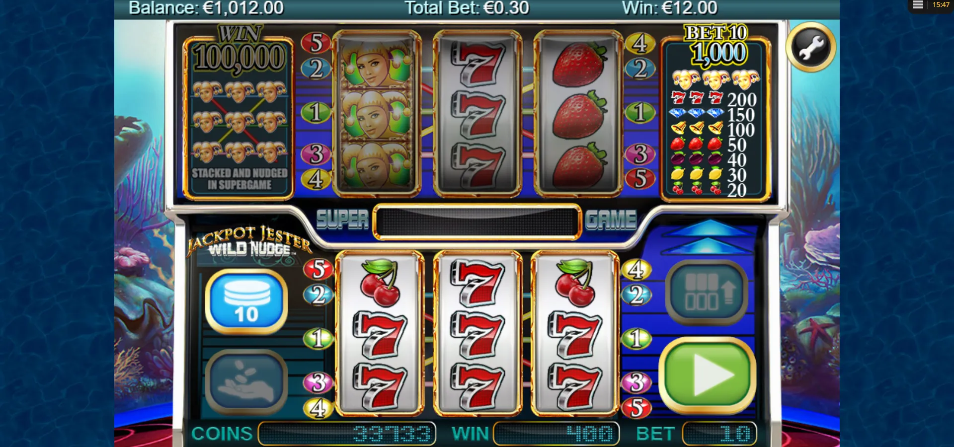 Jackpot Jester Wild Nudge Nextgen Gaming Screenshots