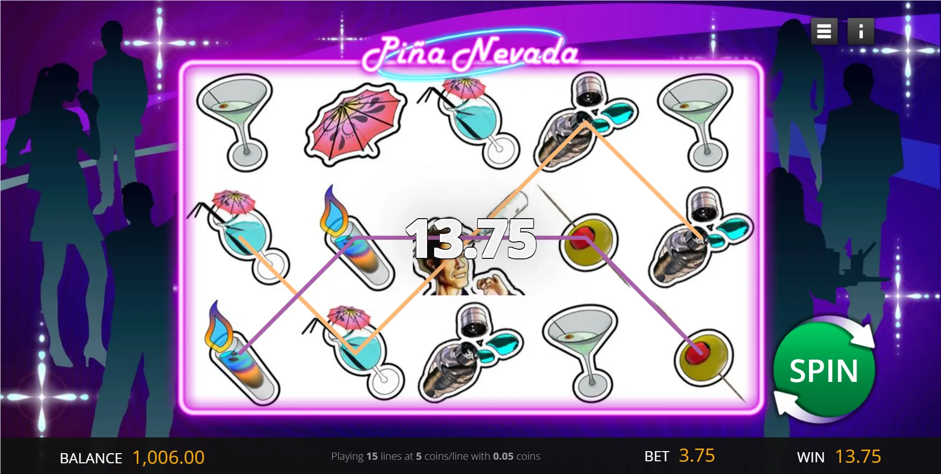 Pina Nevada 3 Line Saucify Ex Betonsoft Screenshots