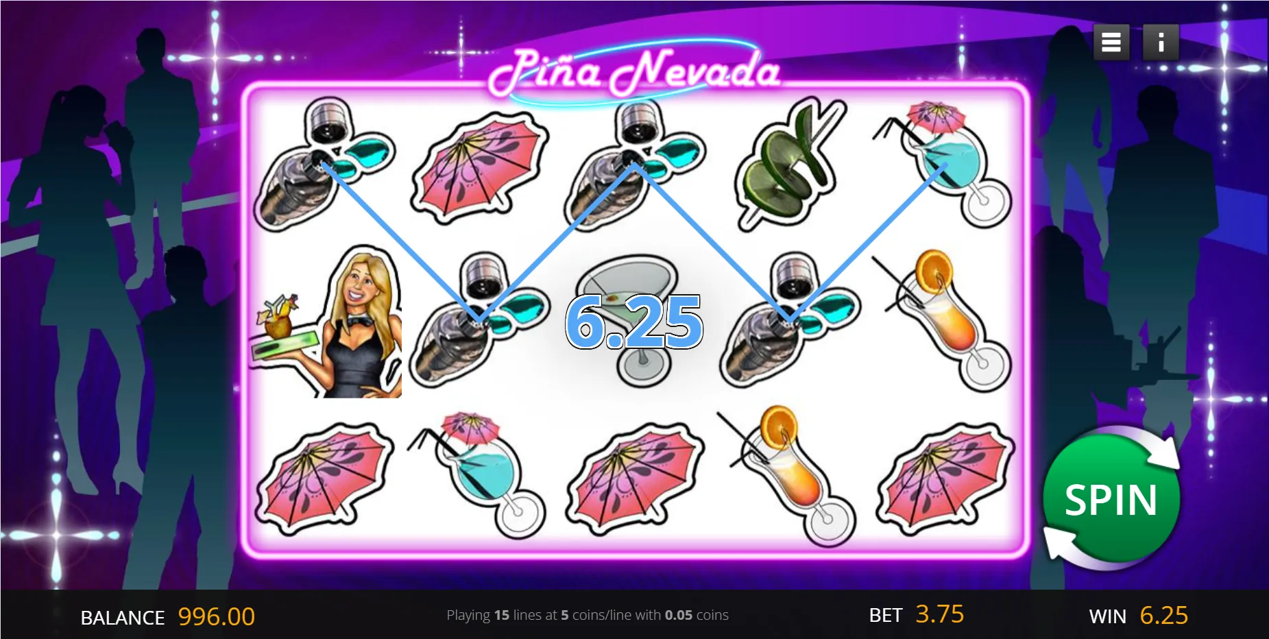 Pina Nevada 3 Line Saucify Ex Betonsoft Screenshots