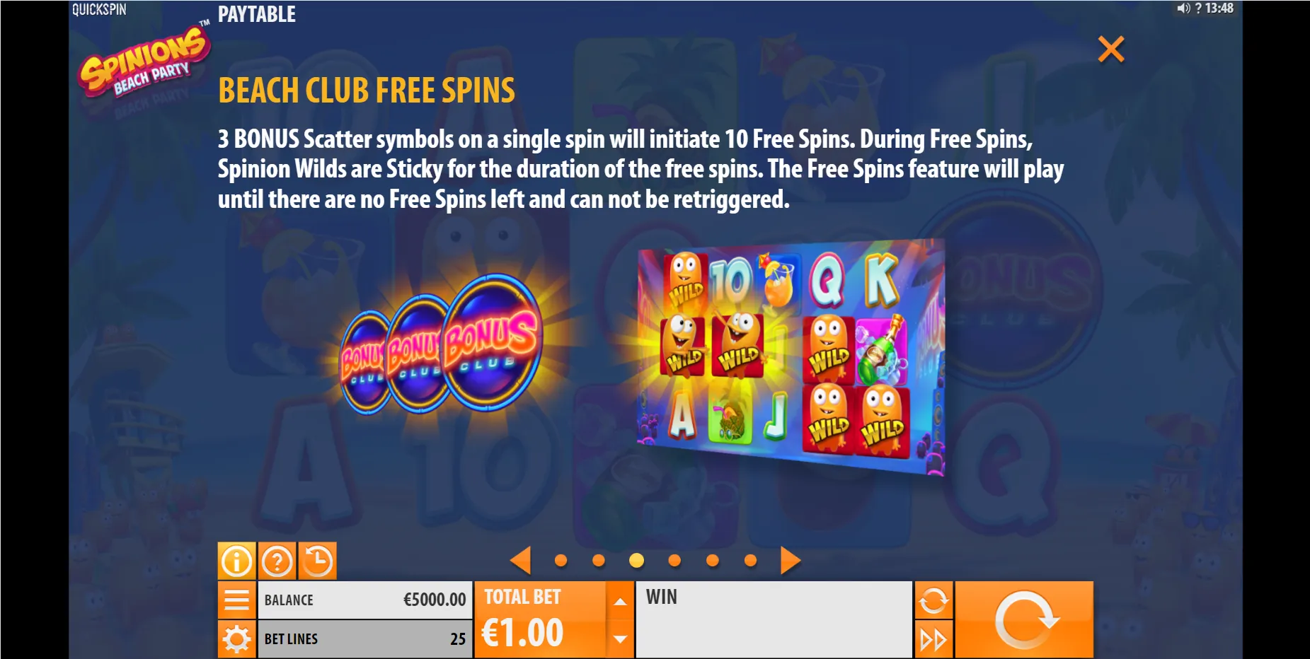 Spinions Beach Party - Quickspin