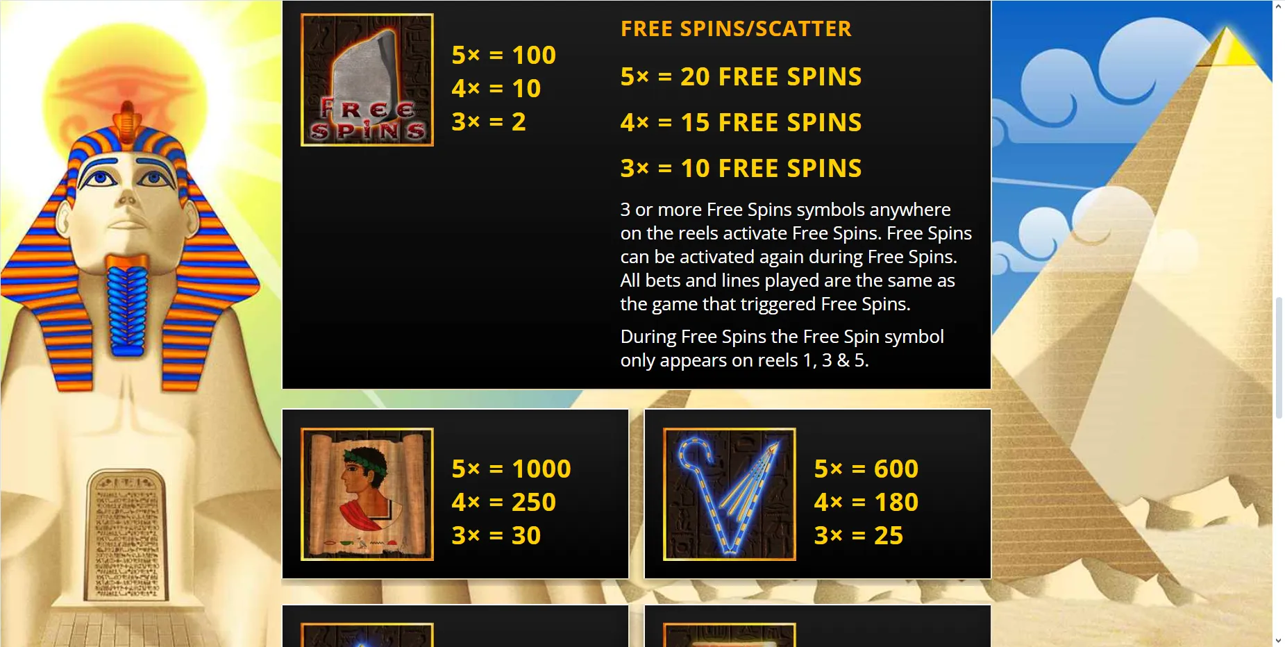 The Last Pharaoh Saucify Ex Betonsoft Screenshots