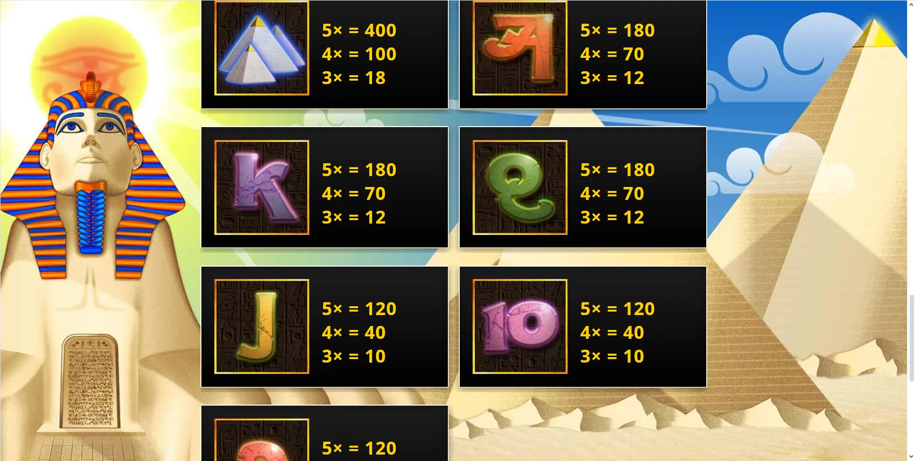 The Last Pharaoh Saucify Ex Betonsoft Screenshots