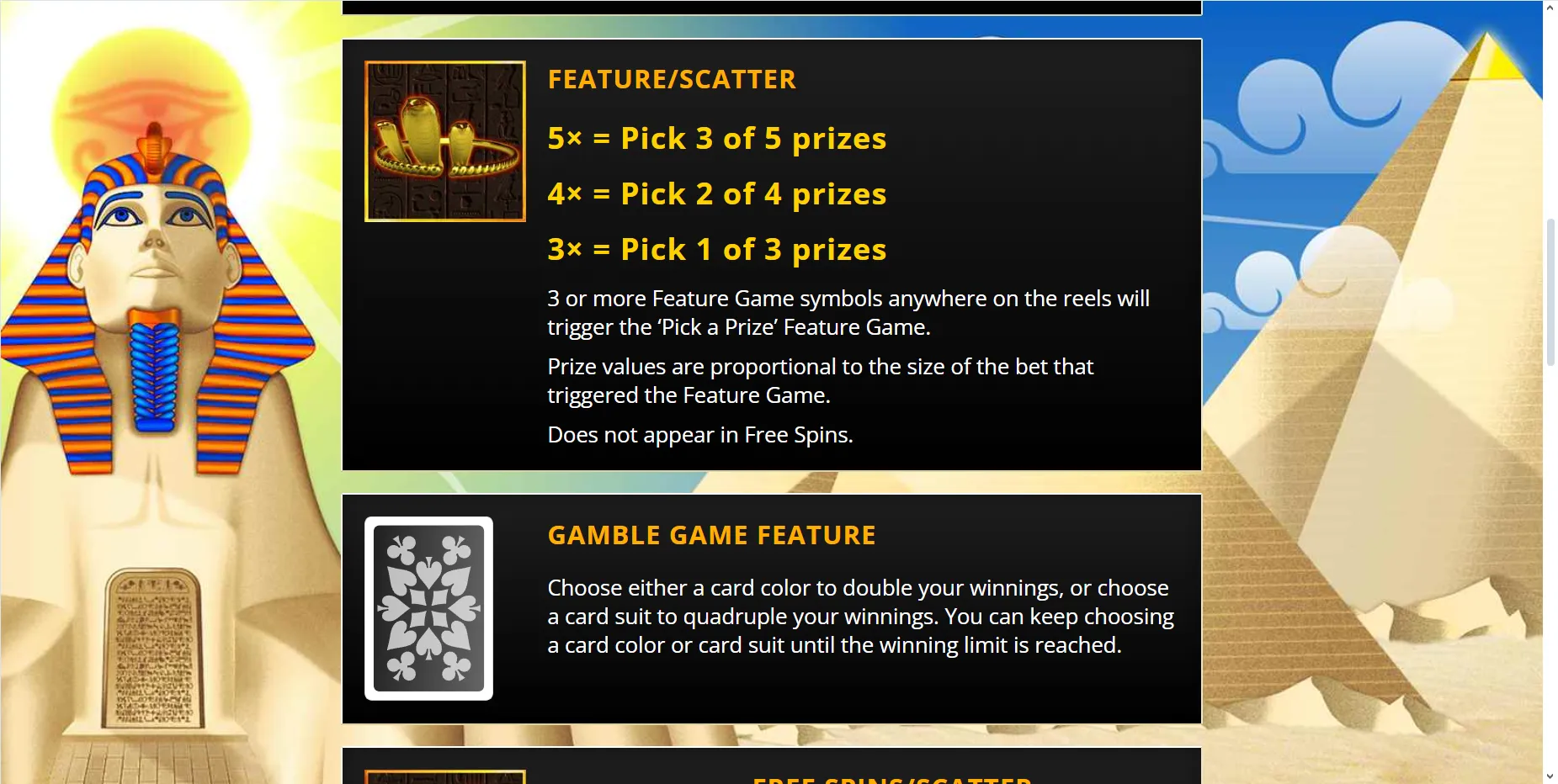 The Last Pharaoh Saucify Ex Betonsoft Screenshots