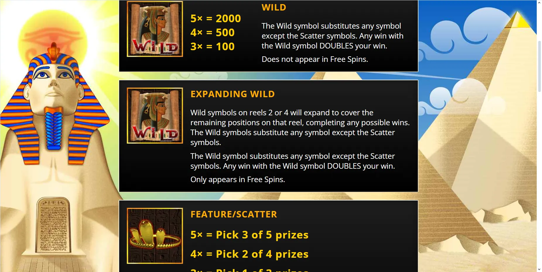 The Last Pharaoh Saucify Ex Betonsoft Screenshots