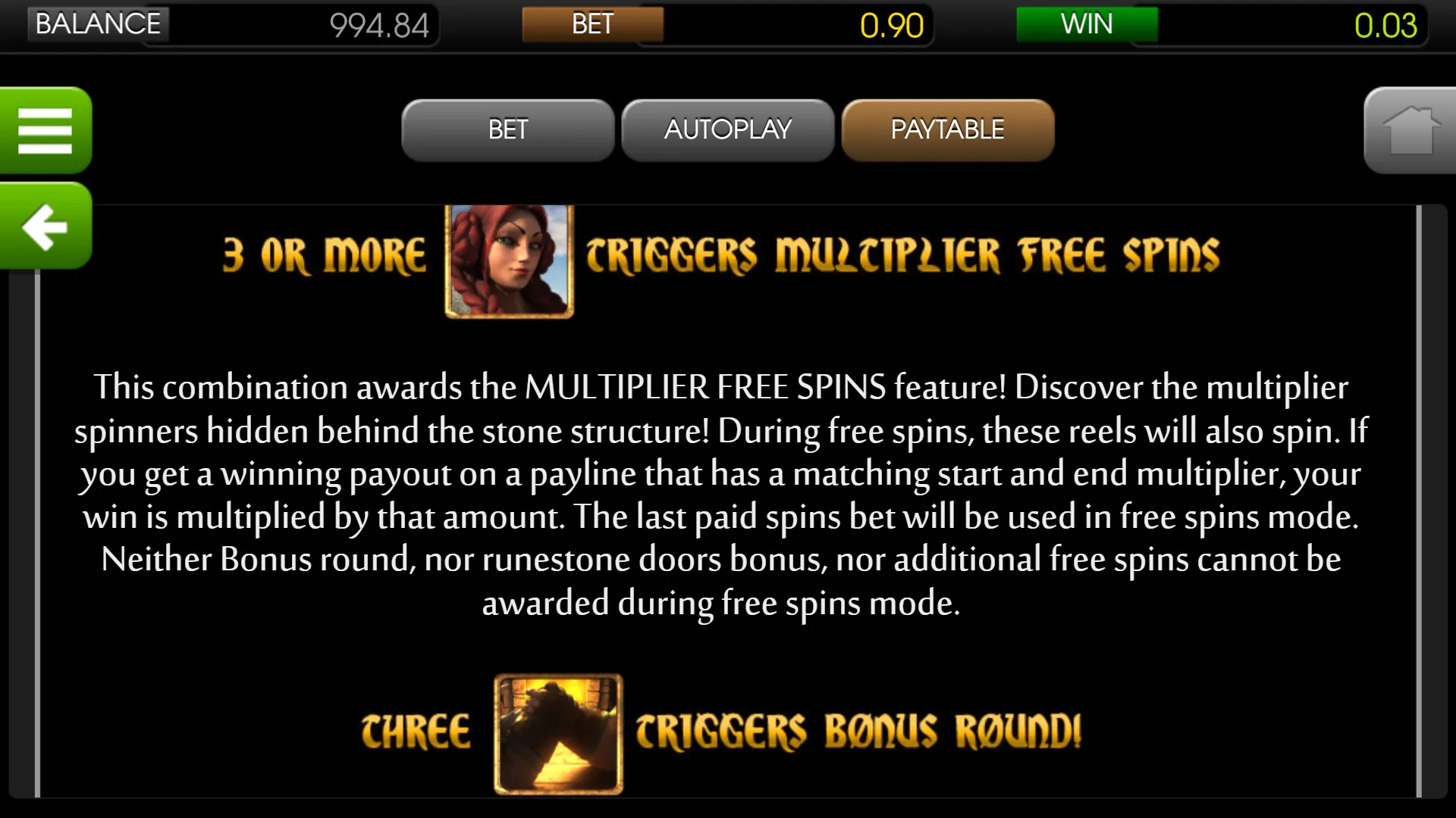 Viking Age Betsoft Screenshots