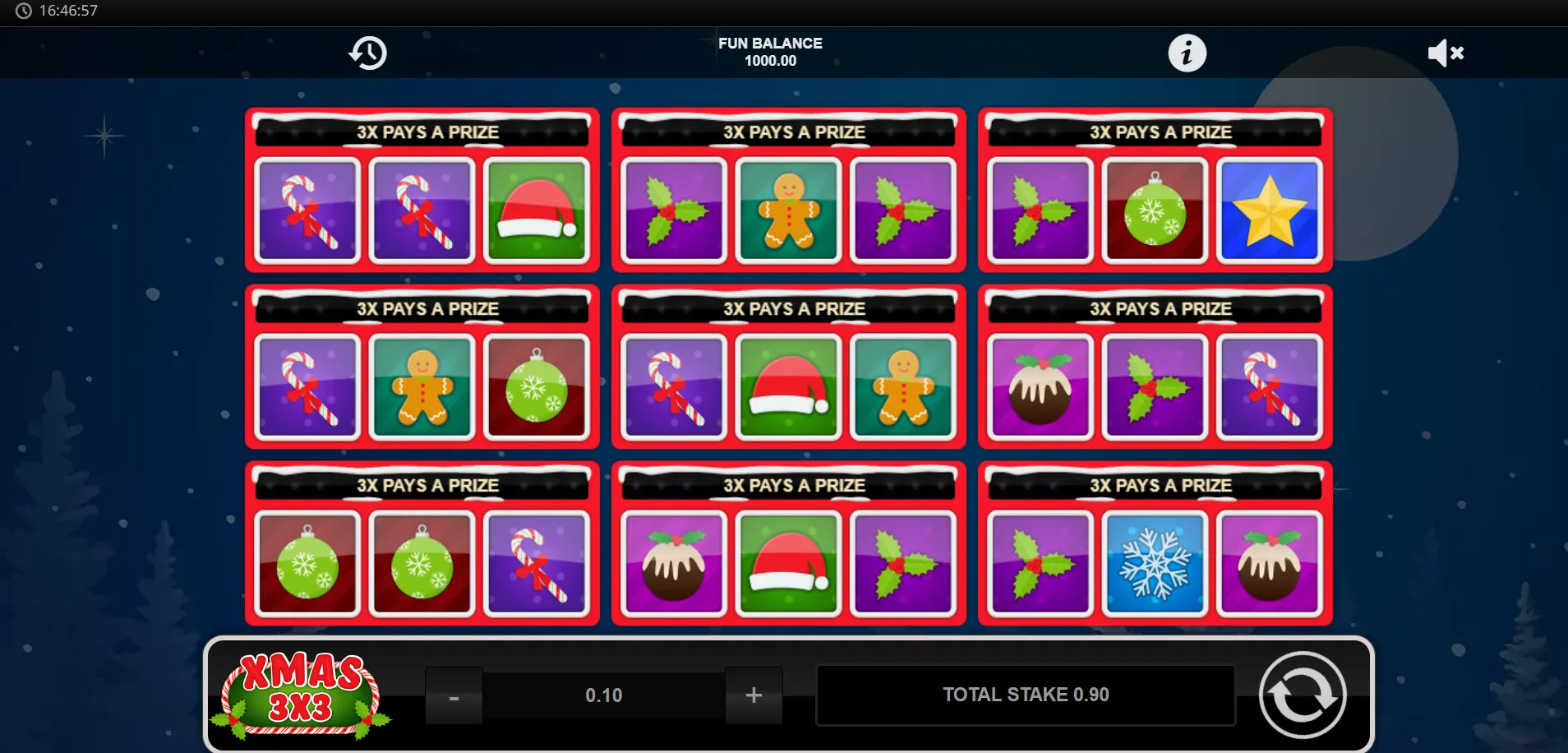 Xmas 3X3 1X2Gaming Logo