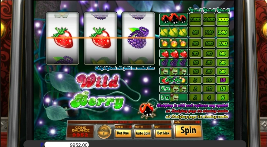 Wild Berry 3 Reel - Saucify