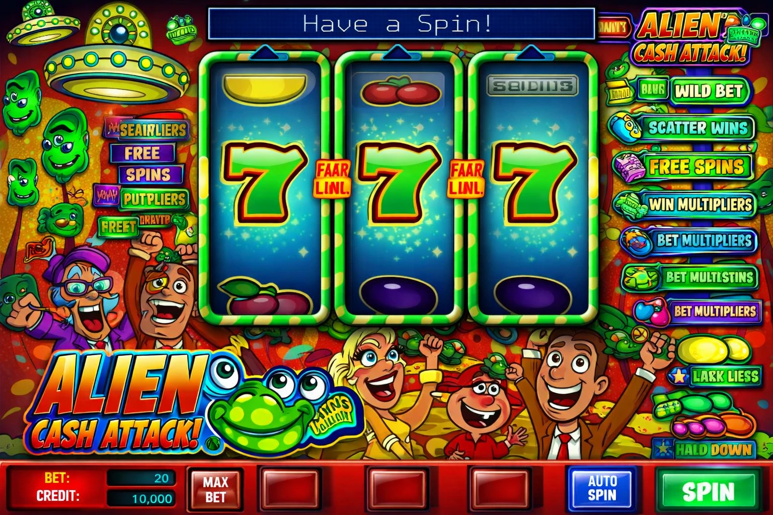 Alien Cash Attack - MicroGaming