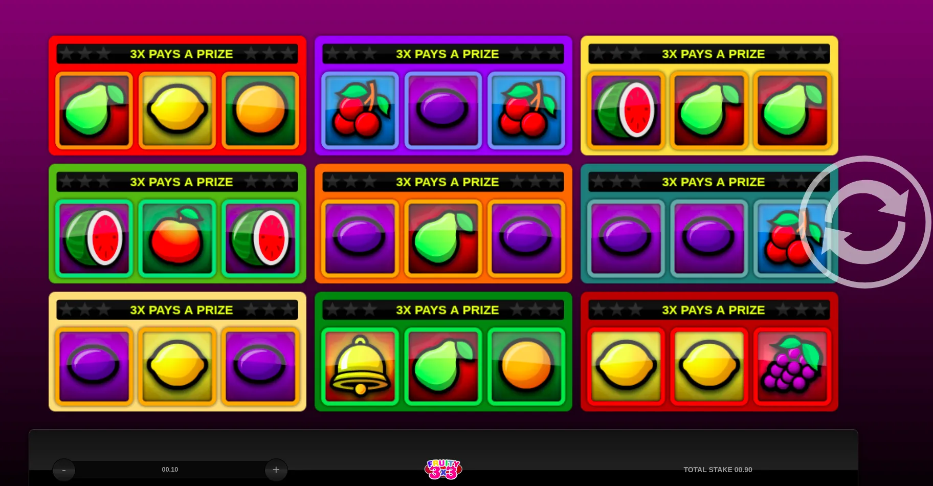 Fruity 3x3