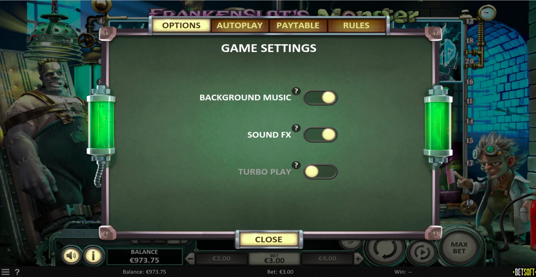 Frankenslot's Monster - BetSoft