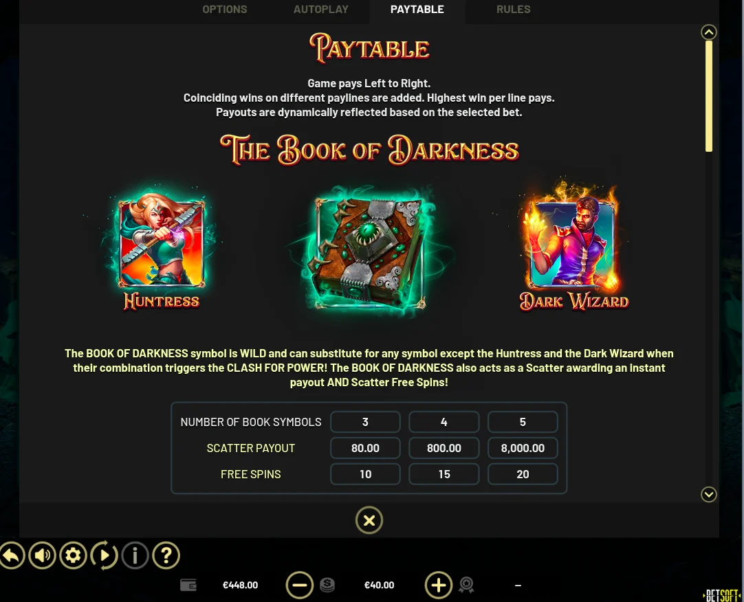 Book of Darkness - BetSoft