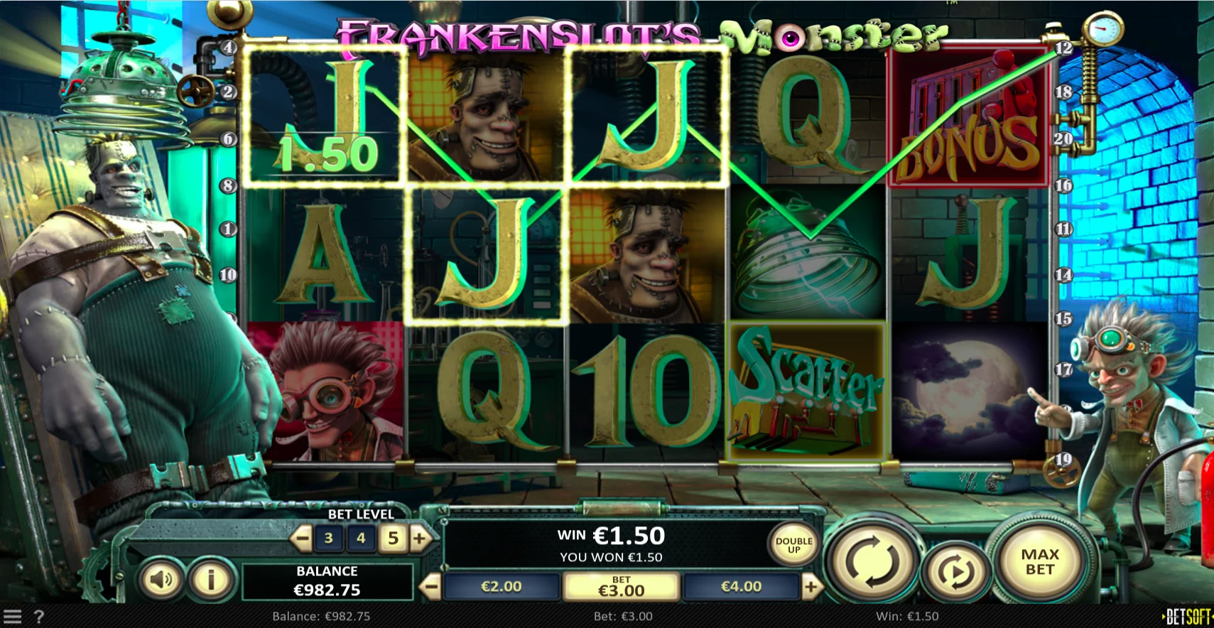 Frankenslot's Monster - BetSoft