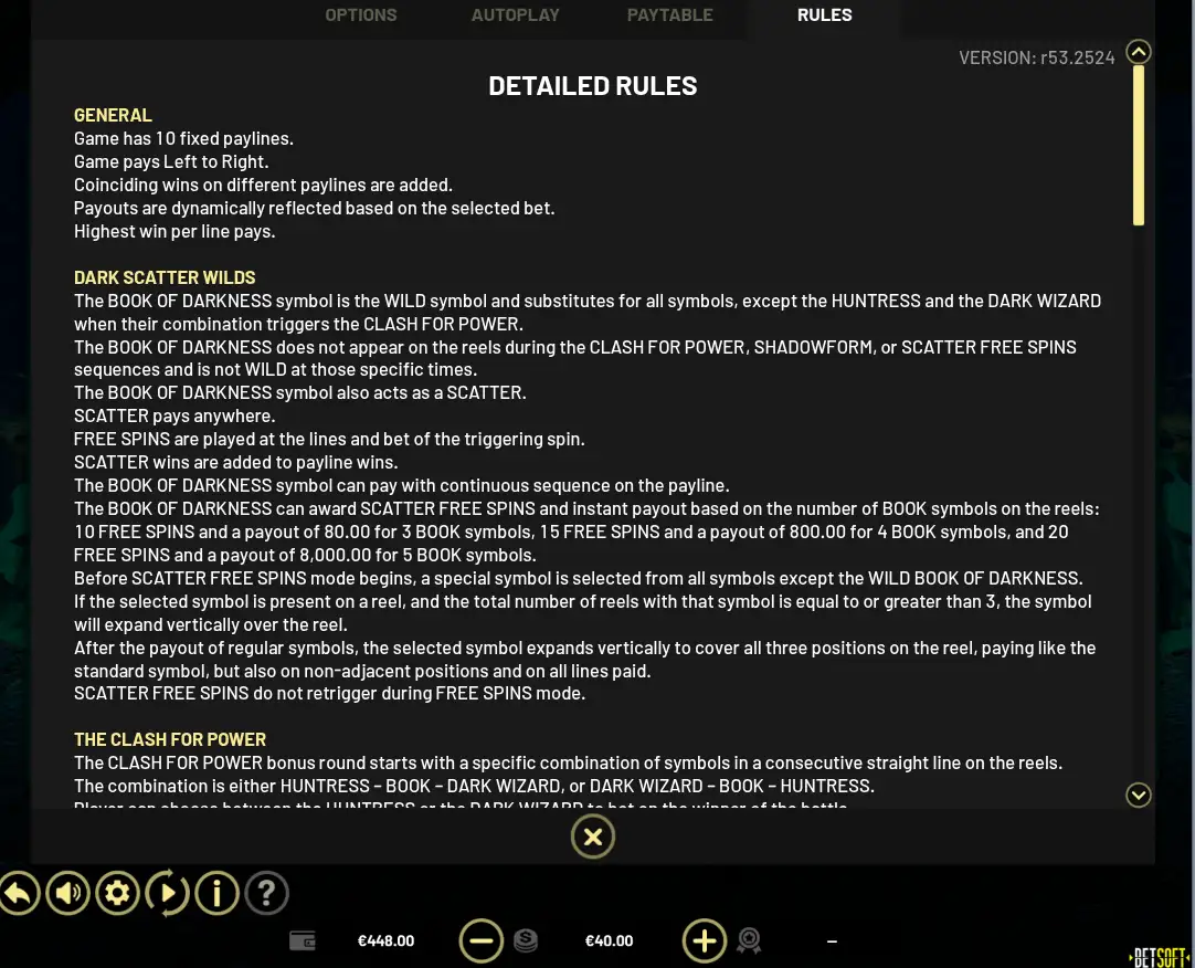 Book of Darkness - BetSoft