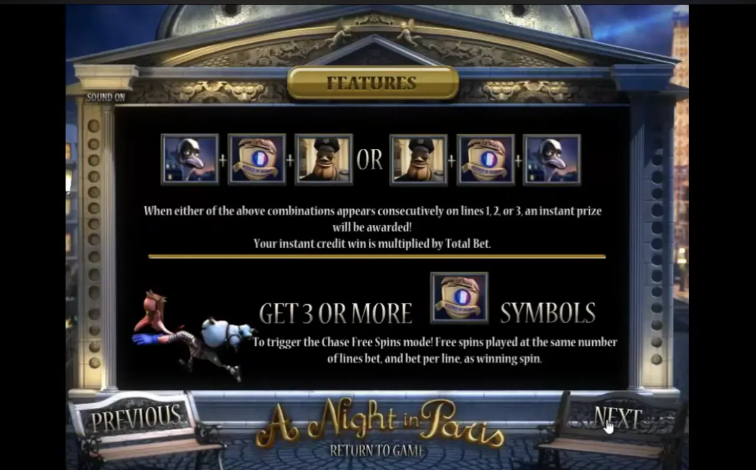 A Night in Paris - BetSoft
