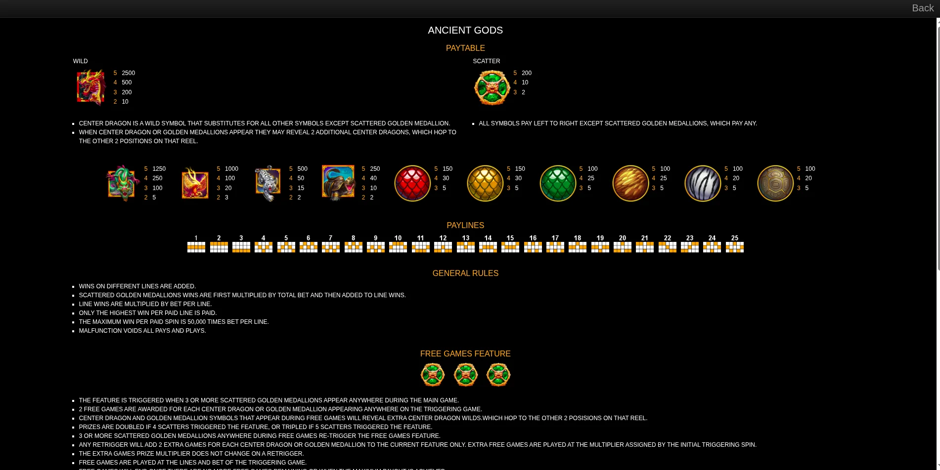 Ancient Gods - Realtime Gaming RTG