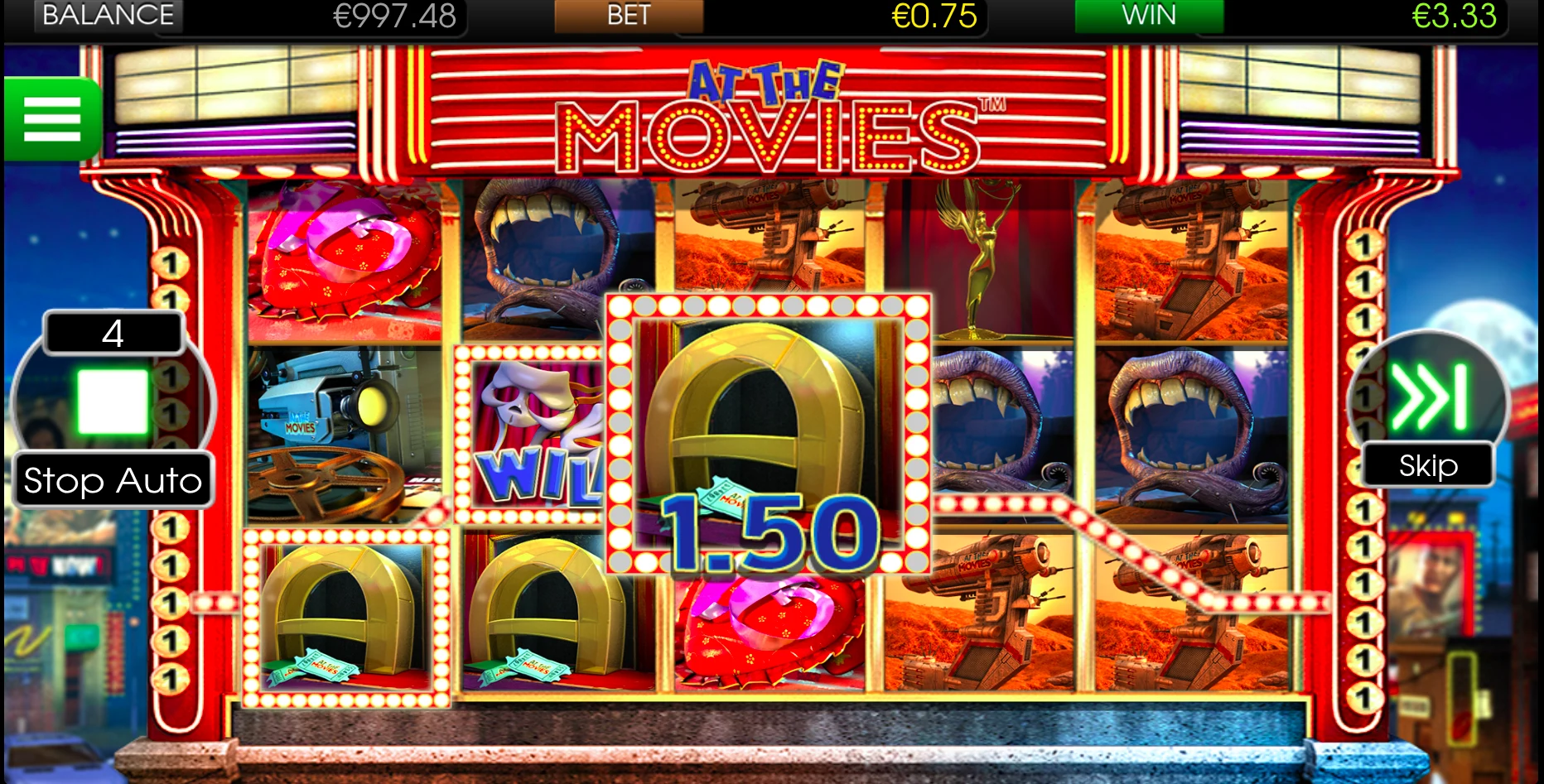 At the Movies - BetSoft