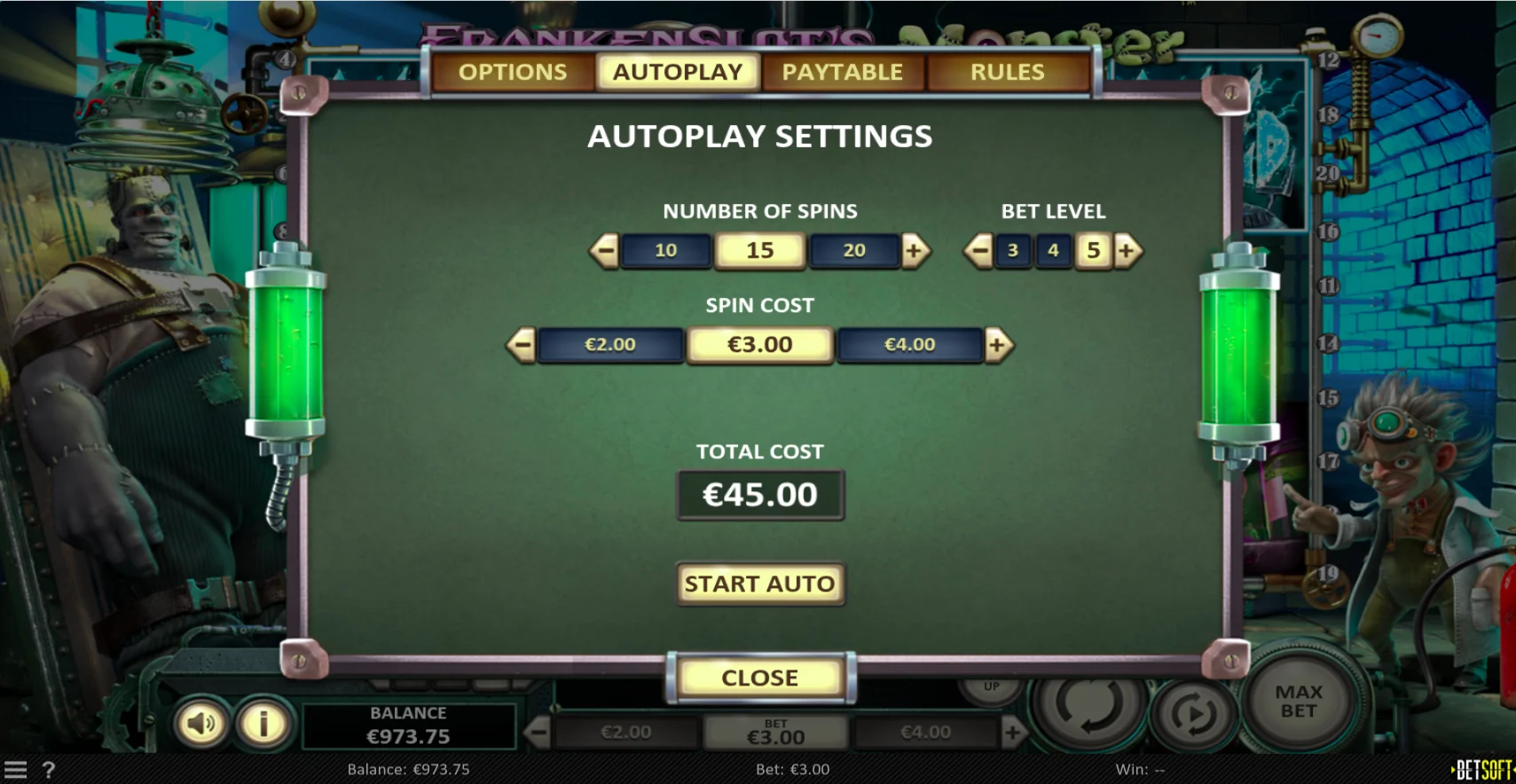 Frankenslot's Monster - BetSoft